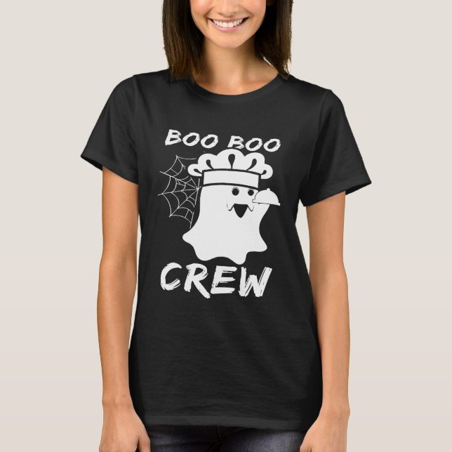 Camiseta Disfraz de Halloween del Chef del Boo Boo Crew (Anverso)