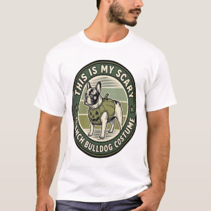Camiseta Disfraz de Halloween espantoso para Bulldog Francé