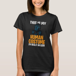 Camiseta Disfraz de Halloween Este es mi disfraz humano que