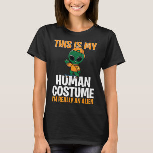 Camiseta Disfraz de Halloween Este es mi disfraz humano que