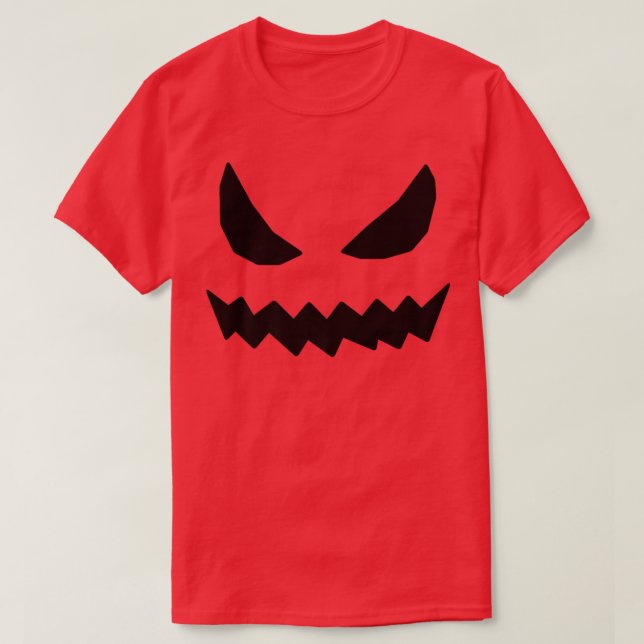 Camiseta Disfraz de Halloween Jack O' Lantern Pumpkin Face  (Diseño del anverso)
