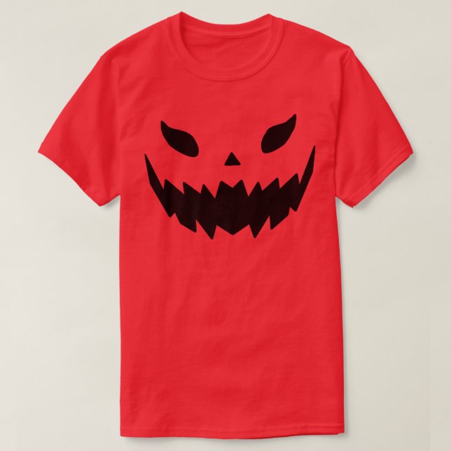 Camiseta Disfraz de Halloween Jack O' Lantern Pumpkin Face  (Diseño del anverso)