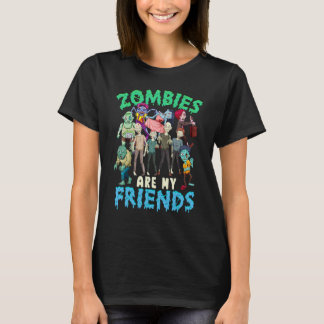 Camiseta Disfraz de Halloween Los Zombies Son Mi Amigo Niño
