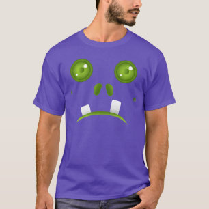 Camiseta Disfraz de Halloween Monstruo de Terror Lindo Verd