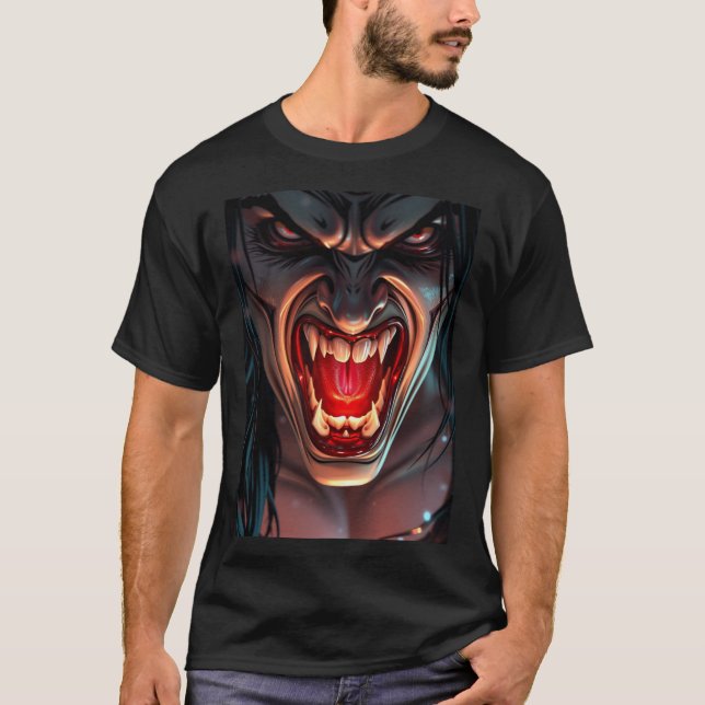 Camiseta Disfraz de halloween para adultos vampiro hombre f (Anverso)