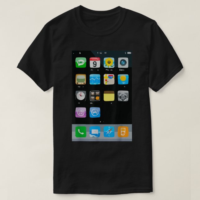 Camiseta Disfraz de Halloween para aplicación móvil de telé (Diseño del anverso)