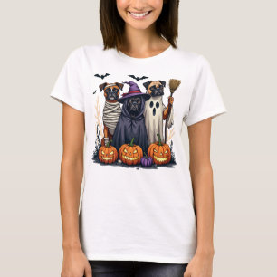 Camiseta Disfraz de Halloween para Boxer Amante de Perros L