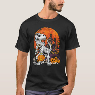 Camiseta Disfraz De Halloween Para Niños Rex Mummy Dinosaur