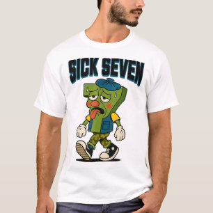 Camiseta Disfraz de Halloween Sick Seven 67 para diseño pop