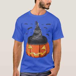 Camiseta Disfraz de Halloween Sombró a Jack O Lantern Witch