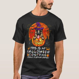 Camiseta Disfraz de Halloween Soy un perro pastor alemán