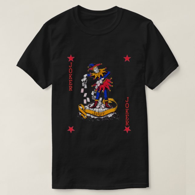 Camiseta Disfraz de Halloween Tee261 de la tarjeta de juego (Diseño del anverso)