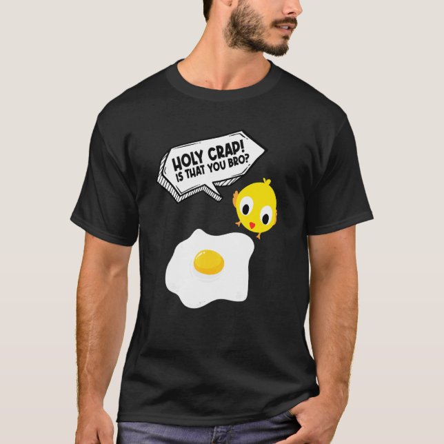 Camiseta Disfraz de huevo frito y pollo (Anverso)