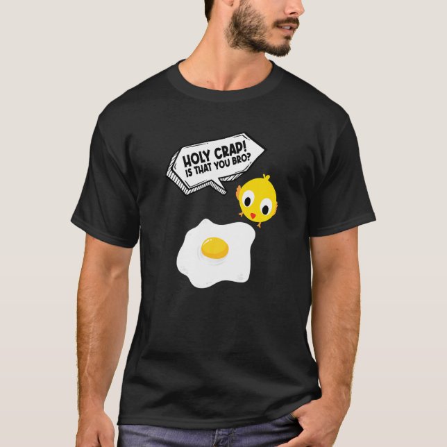 Camiseta Disfraz de huevo frito y pollo (Anverso)