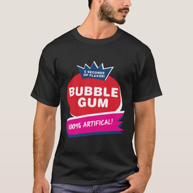Camiseta Disfraz de la goma rosa divertida de halloween (Anverso)