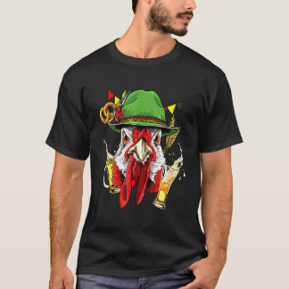 Camiseta Disfraz de Lederhosen de Oktoberfest de Pollo Cerv