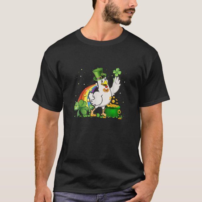 Camiseta Disfraz de Leprechaun de Pollo Irlandés (Anverso)