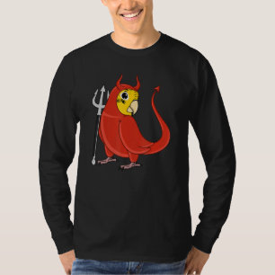 Camiseta Disfraz de loro diablo espantoso I periquito amari