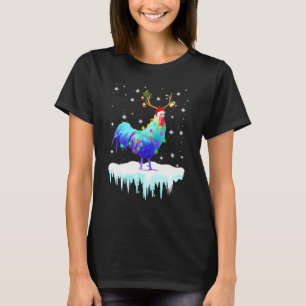 Camiseta Disfraz de luces de Navidad copos de nieve Reno ci