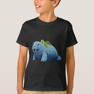 Camiseta Disfraz de manatí montado en tortuga Amante de ani