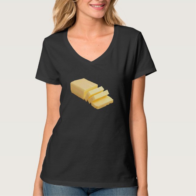 Camiseta Disfraz de Mantequilla Francesa Fácil de Último Mi (Anverso)