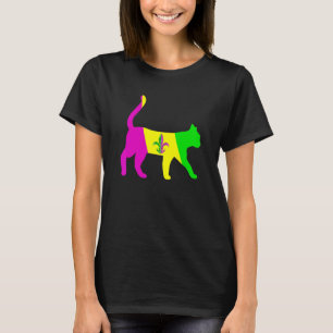 Camiseta Disfraz de Mardi Gras Gato Gatito Divertido Fiesta