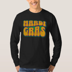 Camiseta Disfraz de Mascarada Retro Vintage Groovy Mardi Gr
