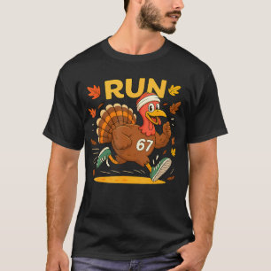 Camiseta Disfraz de meme de Turkey Run 67 para Acción de Gr