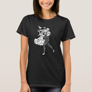 Camiseta Disfraz de Mimo Payaso Bailarín Fiesta Angustiado