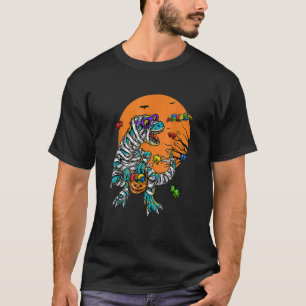 Camiseta Disfraz de Momia de Dinosaurio Rex para Halloween