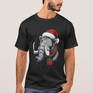Camiseta Disfraz de Navidad Bufanda Sombrero de Santa Xmas