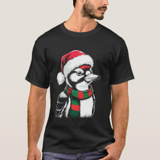 Camiseta Disfraz de Navidad de pico de carpintero sombrero 