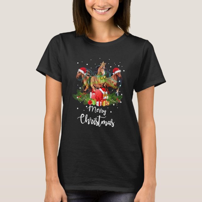 Camiseta Disfraz de Navidad Pj para caballo Fiesta de cabal (Anverso)
