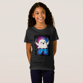 Camiseta Disfraz de Neon Glow Ghost Children