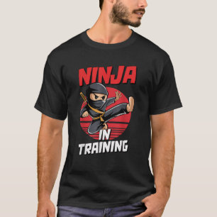 Camiseta Disfraz de Ninja en Entrenamiento Fiesta Guerreros