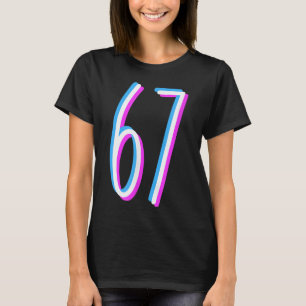Camiseta Disfraz de número 6 7 Seis Siete 67 Meme