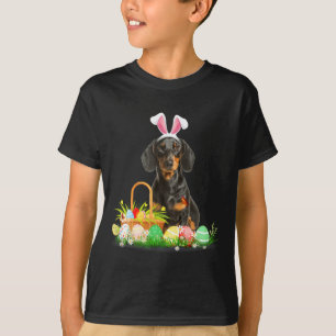 Camiseta Disfraz de Pascua de conejito de Pascua de dachshu