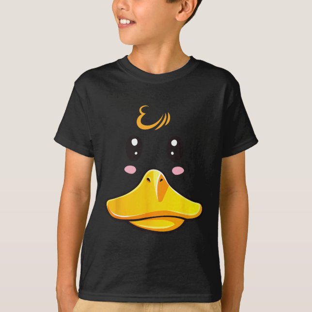 Camiseta Disfraz de pato cúbito de goma Ducky Face Hallowee (Anverso)