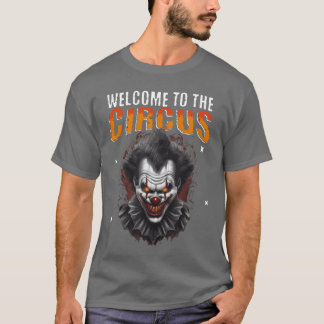 Camiseta Disfraz de payaso de circo aterrador de Halloween