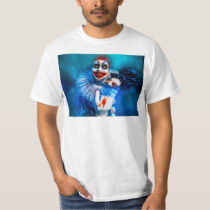 Camiseta disfraz de payaso de SlipperyJoe artístico Feliz H