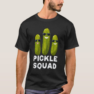Camiseta Disfraz de pepino de vinagre vegano Pickle Squad a