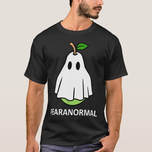 Camiseta Disfraz de pera fantasma linda de Pearanormal para (Anverso)