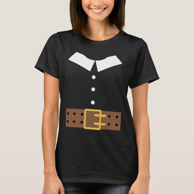 Camiseta Disfraz de peregrino Halloween Gracioso Día de Acc (Anverso)