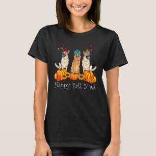 Camiseta Disfraz de perro pastor alemán Otoño Y'all  Día de
