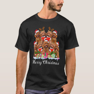 Camiseta Disfraz de Pijama de Navidad para Caniche Fiesta C