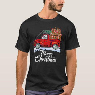Camiseta Disfraz de Pijama de Navidad para Poodle Fiesta Po