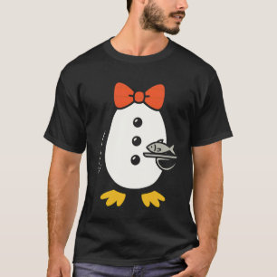 Camiseta disfraz de pingüino de esmoquin camarero servidor 