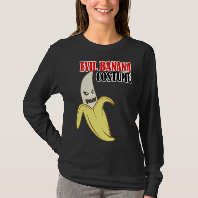 Camiseta Disfraz de plátano malvado divertido (Anverso)