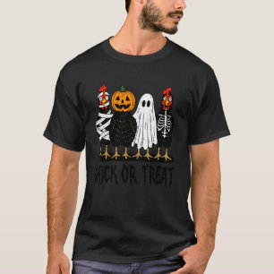 Camiseta Disfraz de pollo espeluznante de Halloween Chick O