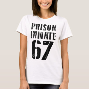 Camiseta Disfraz de preso 67 meme de Halloween cárcel preso